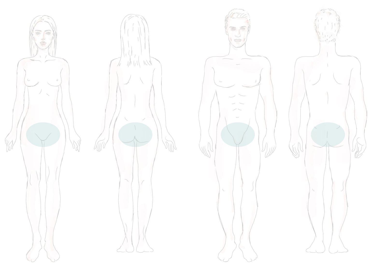 Laserontharing-bikinilijn-zones Laserontharing bikinilijn zones bij vrouwen en mannen